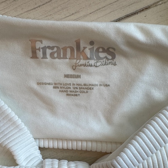 White Ribbed Bikini Set - Picture 2 of 4